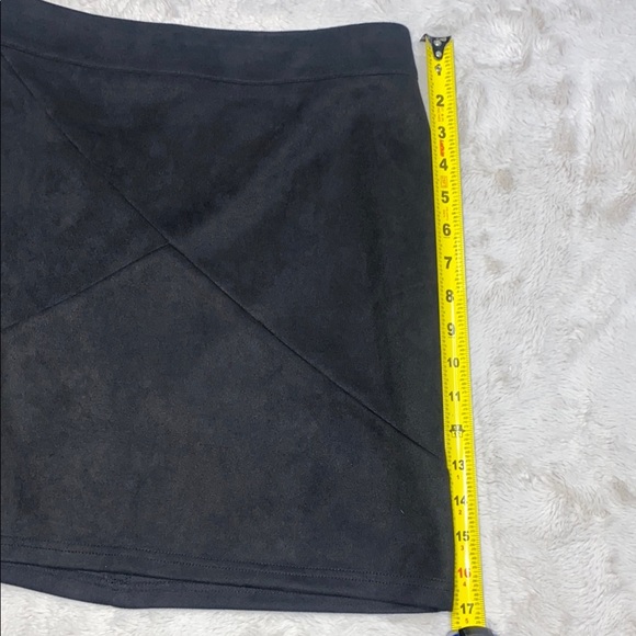 Mango Black Pencil Mini Skirt Asymmetrical Workwear - Picture 6 of 6